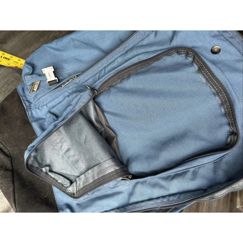 Vintage Hi Point Camping Backpack Blue W/Internal Frame Hiking Daypack Korea